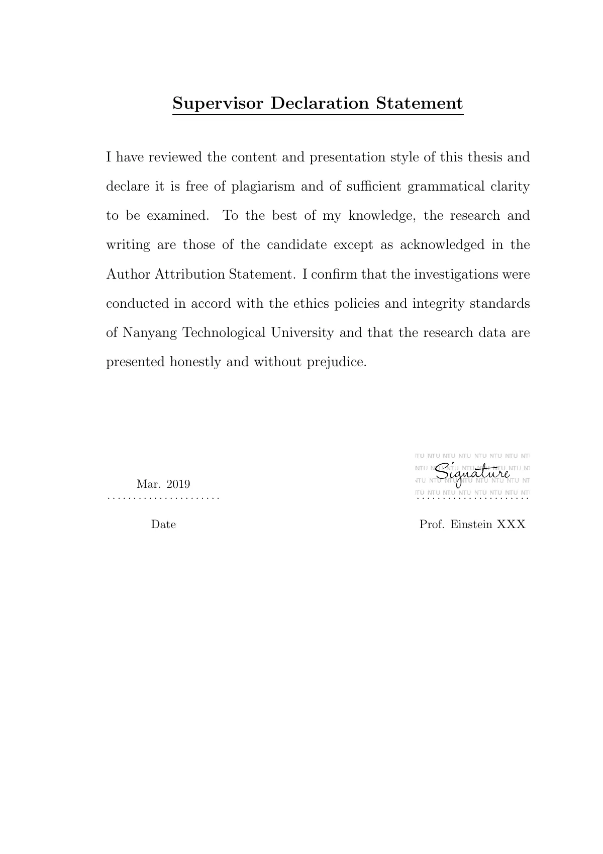 Nanyang Technological University PhD thesis LaTeX template, page 5 of 41