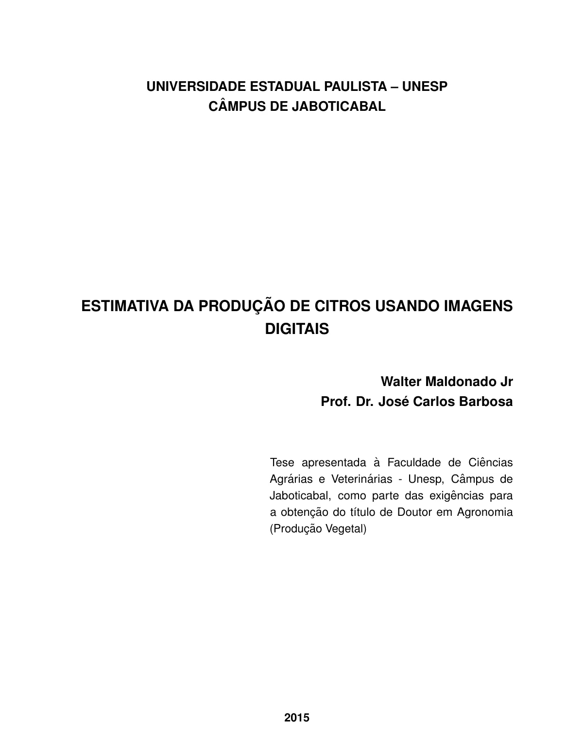 UNESP Jaboticabal FCAV thesis LaTeX template, page 3 of 22